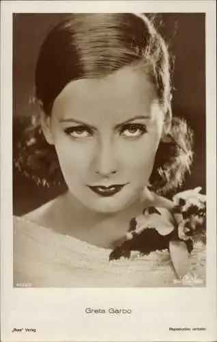 Ak Schauspielerin Greta Garbo, Portrait, Ross 4526/3