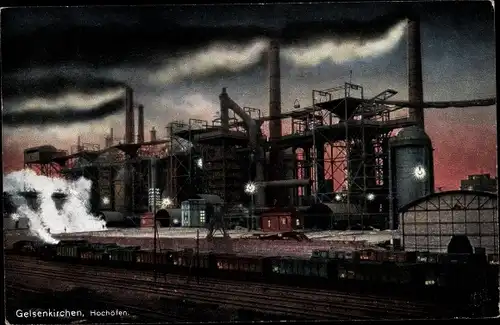 Ak Gelsenkirchen im Ruhrgebiet, Hochöfen