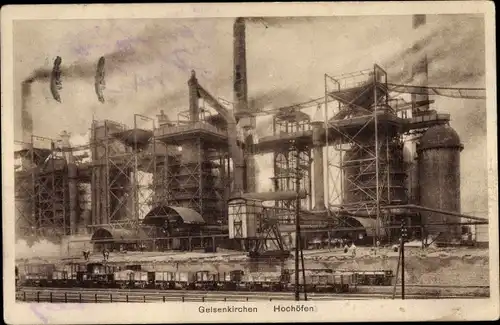 Ak Gelsenkirchen im Ruhrgebiet, Hochofenwerk