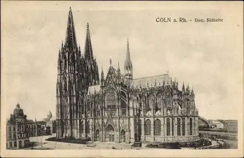 Ak Köln am Rhein, Dom, Südseite