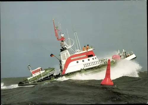 Ak Seenotkreuzer mit Tochterboot der 19m Klasse, Günter Kuchenbecker, DGzRS