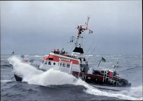 Ak Seenotkreuzer mit Tochterboot der 23m Klasse, Minden, DGzRS