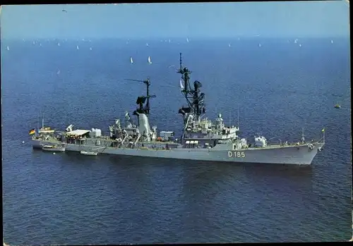 Ak Deutsches Kriegsschiff, Lütjens, D 185, Flugkörperzerstörer, Bundesmarine