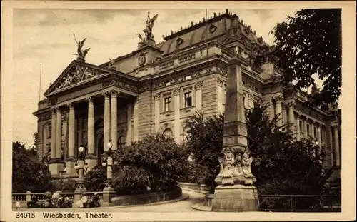 Ak Wiesbaden in Hessen, Theater