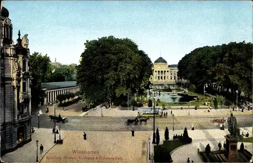 Ak Wiesbaden in Hessen, Kurhaus, Bowling Green