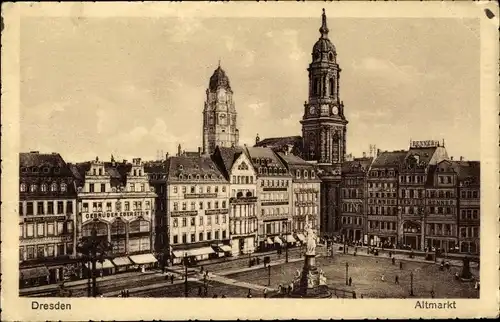 Ak Dresden Altstadt, Altmarkt