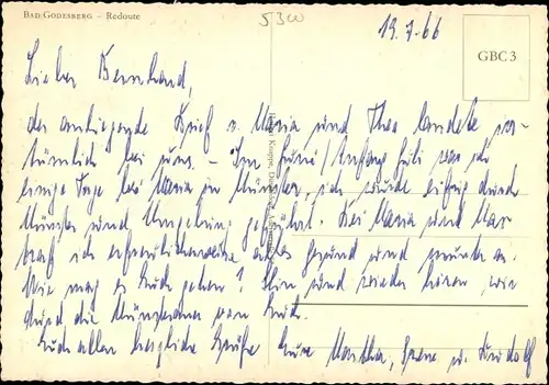 Ak Bad Godesberg Bonn am Rhein, Redoute, Palast, Gartenanlagen