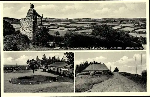 Ak Ascheffel im Kreis Eckernförde, Bismarckdenkmal auf dem Aschberg, Hüttener Berge