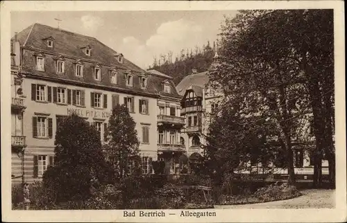 Ak Bad Bertrich an der Mosel Eifel, Alleegarten