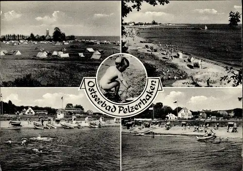 Ak Ostseebad Pelzerhaken Neustadt in Holstein, Campingplatz, Strand