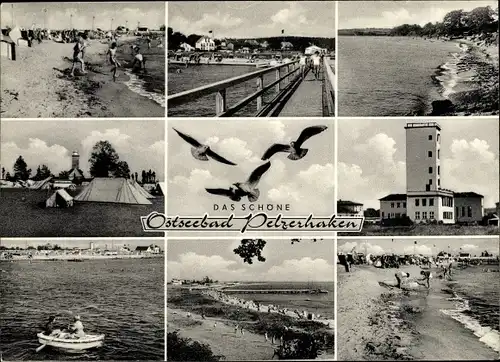 Ak Ostseebad Pelzerhaken Neustadt in Holstein, Campingplatz, Strand
