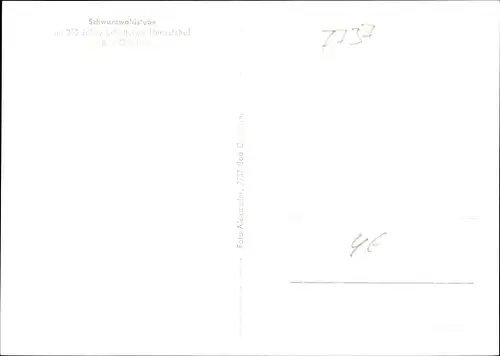 Ak Bad Dürrheim im Schwarzwald, Schwarzwaldstube