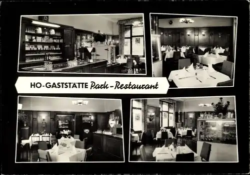 Ak Berlin Treptow, HO Gaststätte Park Restaurant