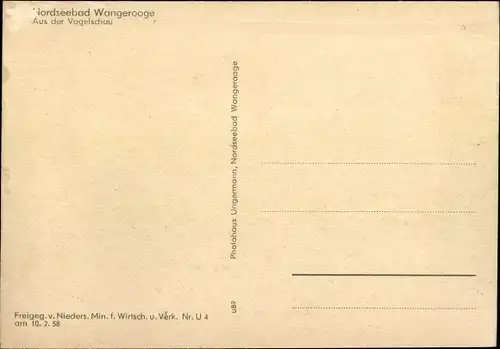 Ak Nordseebad Wangerooge in Ostfriesland, Fliegeraufnahme