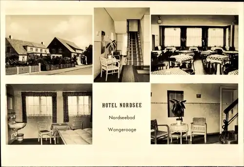 Ak Nordseebad Wangerooge in Ostfriesland, Hotel Nordsee