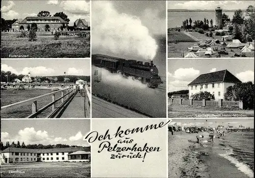 Ak Ostseebad Pelzerhaken Neustadt in Holstein, Landschulheim Hann. Münden, Helenenbad, Landhaus