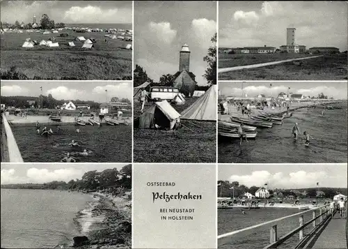 Ak Ostseebad Pelzerhaken Neustadt in Holstein, Campingplatz, Strand