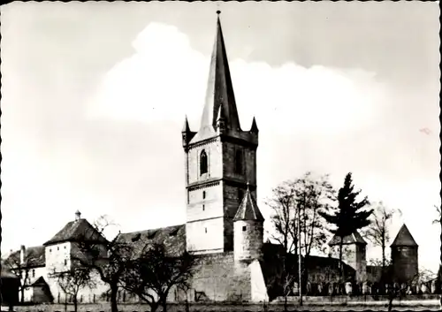 Ak Hannberg Heßdorf in Mittelfranken, Alte Wehrkirche St. Maria