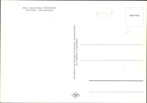 Ak Forchheim in Oberfranken Bayern, Die Pfalz, Nordostseite