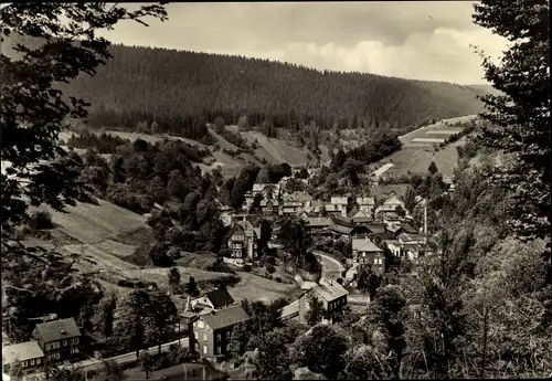 Ak Katzhütte im Schwarzatal, Ort mit Umgebung