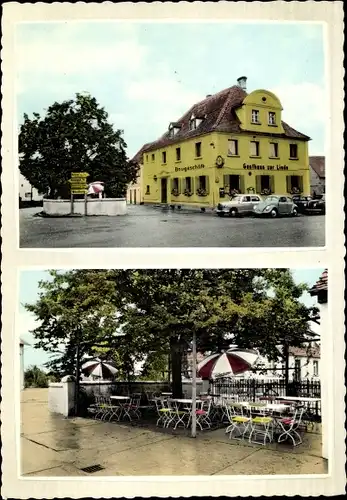 Ak Heßdorf in Mittelfranken, Gasthaus zur Linde, Terrasse