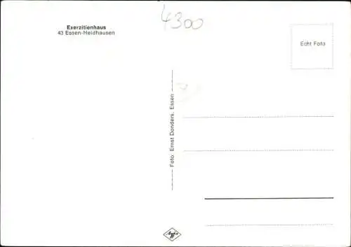 Ak Heidhausen Essen im Ruhrgebiet, Exerzitienhaus