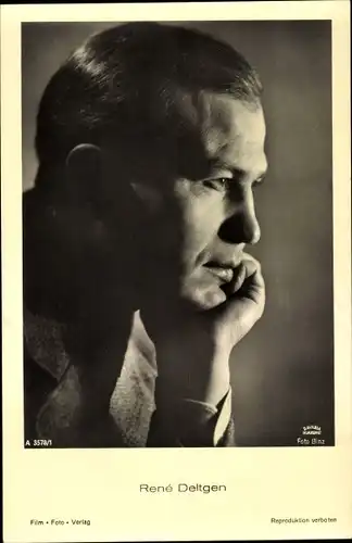 Ak Schauspieler Rene Deltgen, Portrait