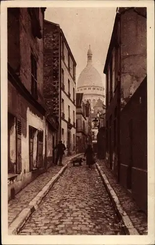 Ak Paris XVIII. Arrondissement Buttes-Montmartre, Rue Saint Rustique