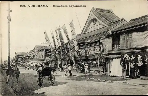 Ak Yokohama Präf Kanagawa Japan, Obseques Japonaises