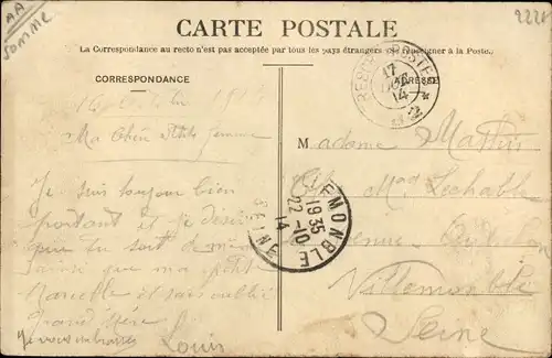 Ak Mailly Maillet Somme, Un Abreuvoir au village