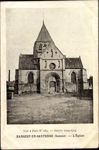 Ak Hangest en Santerre Somme, L'Eglise