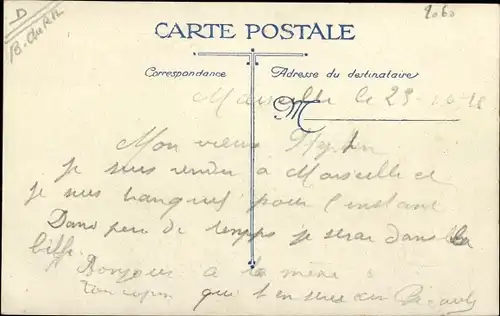 Ak Marseille Bouches du Rhône, Les Tribunes du Champ de Courses