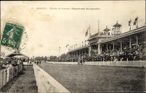 Ak Rennes Ille et Vilaine, Champ de Courses, Hippodrome des Gayeulles