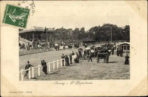 Ak Bernay Eure, L'Hippodrome