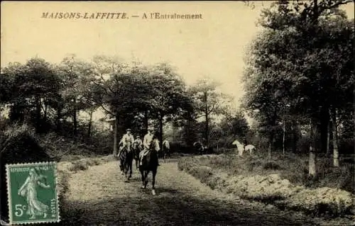 Ak Maisons Laffitte Yvelines, A l'Entrainement