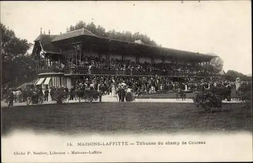 Ak Maisons Laffitte Yvelines, Tribunes du champ de Courses