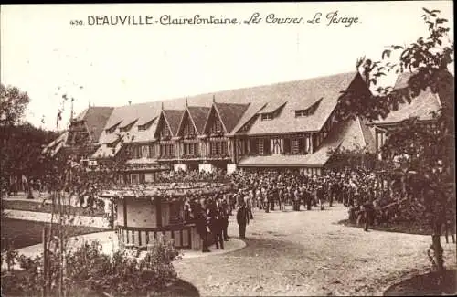 Ak Deauville Calvados, Clairefontaine, Les Courses, Le Pesage