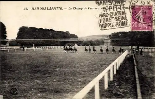 Ak Maisons Laffitte Yvelines, Champ de Courses, Depart d'une Course