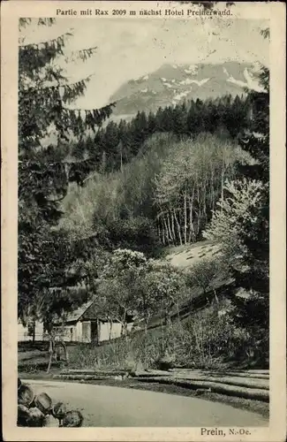 Ak Prein Reichenau an der Rax Niederösterreich, Hotel Preinerwand