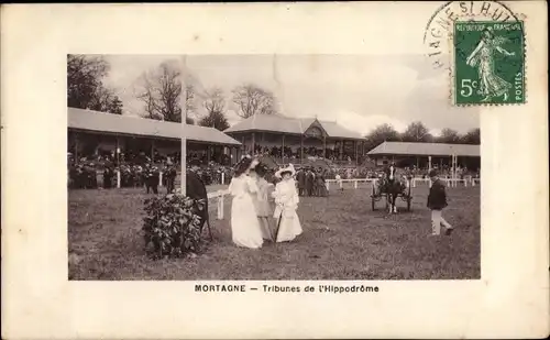 Ak Mortagne Orne, Tribunes de l'Hippodrome