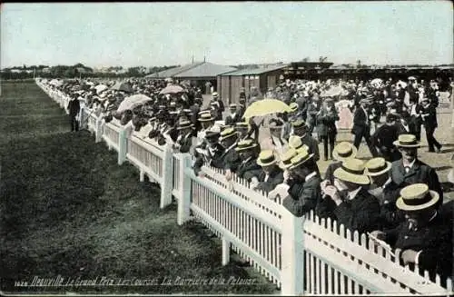 Ak Deauville Calvados, Le Grand Prix des Courses, La Barriere de la Pelouse