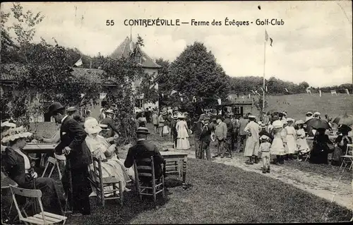 Ak Contrexéville Lothringen Vosges, Ferme des Eveques, Golf-Club