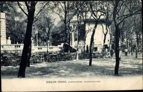 Ak Essen im Ruhrgebiet, Stadtgarten, Musikpavillon