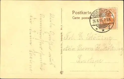 Ak Neumünster in Holstein, Großflecken mit Postamt