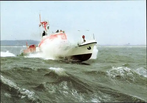 Ak Seenotkreuzer mit Tochterboot der 23m Klasse, Theodor Heuss, Ruhr Stahl, DGzRS