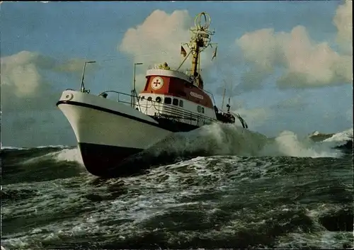 Ak Seenotkreuzer in voller Fahrt, DGzRS