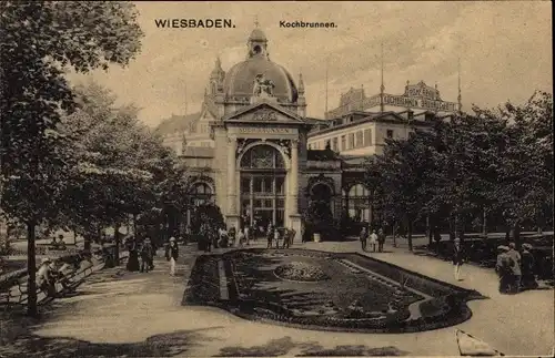 Ak Wiesbaden in Hessen, Kochbrunnen