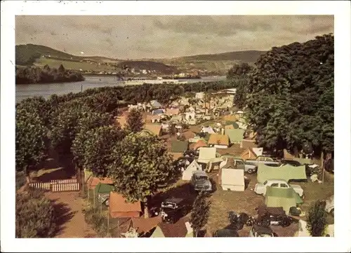 Ak Rüdesheim am Rhein, Campingplatz