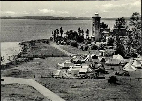 Ak Ostseebad Pelzerhaken Neustadt in Holstein, Campingplatz, Leuchtturm