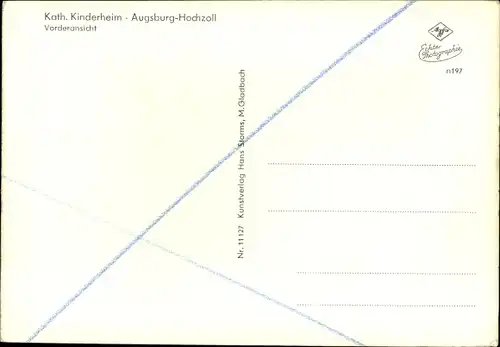 Ak Hochzoll Augsburg in Schwaben, Kathol. Kinderheim